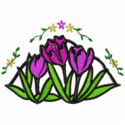 Flowers Embroidery Design 5